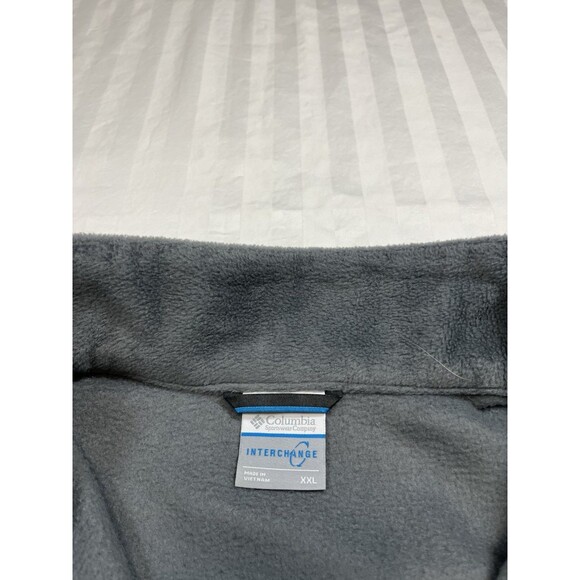 Columbia Mens Size XXL Gray Timberline Interchange Fleece Coat Jacket Only - Picture 3 of 10